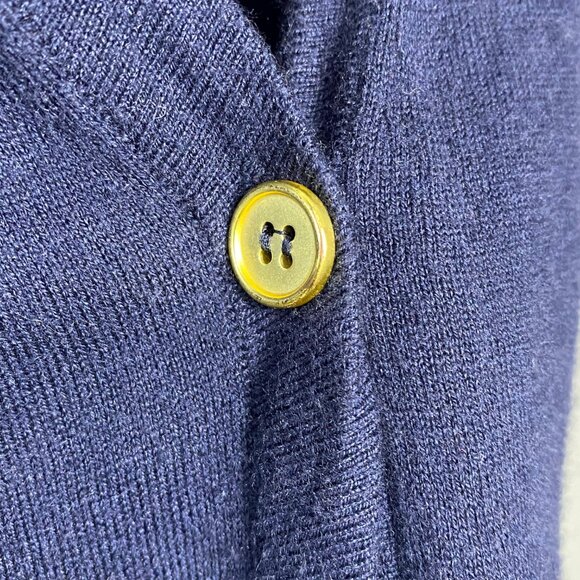 REMAIN Birger Christensen Cardigan Sweater Grandma Pockets Navy Blue Womens XS - Picture 14 of 14